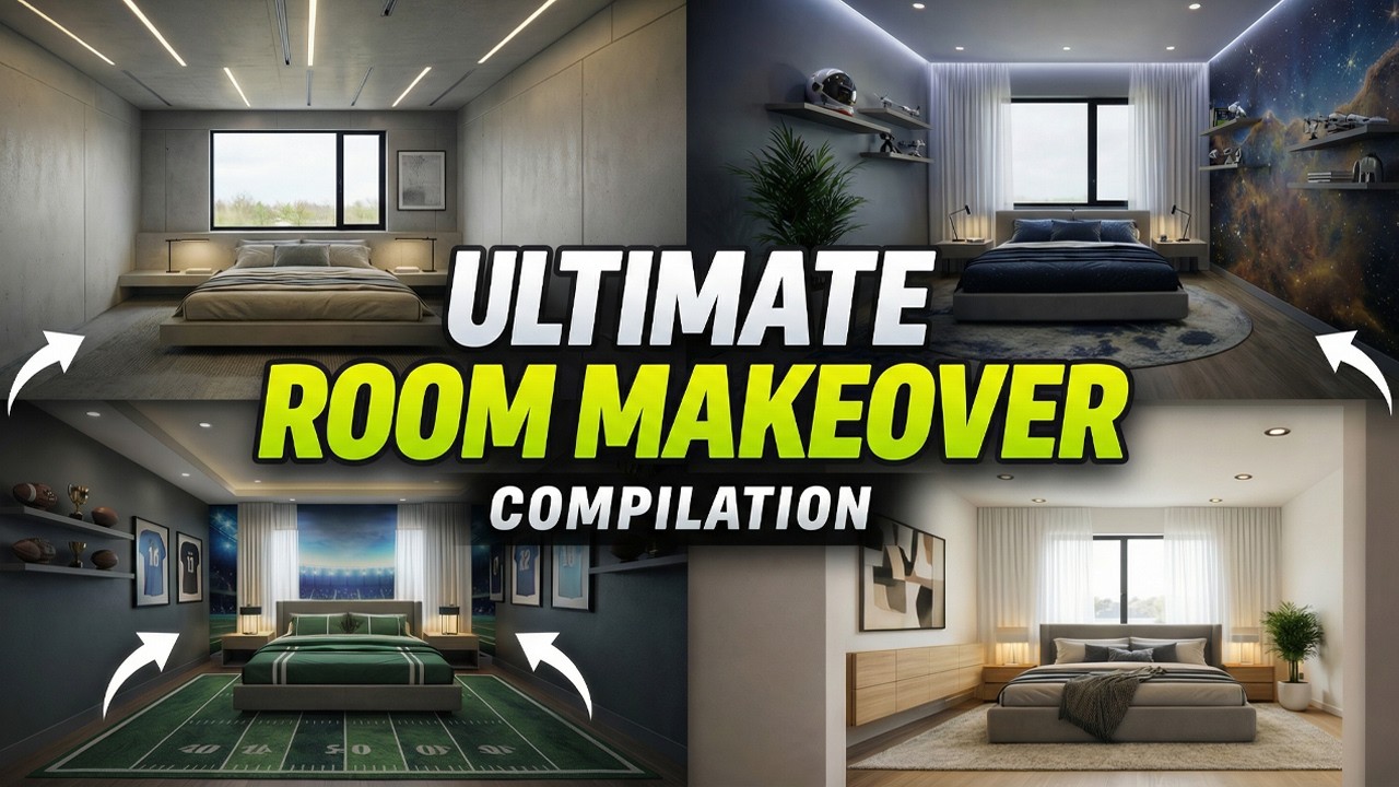 Ultimate Room Makeover Compilation | Minimalist, Modern, Space & Football Themes