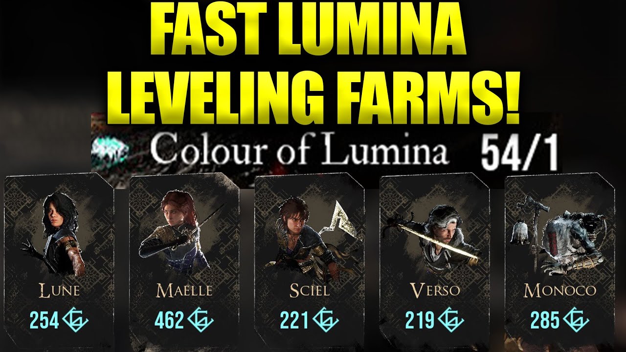 Лучший цвет для Lumina Farming & Leveling Spots | Clair Obscur: Expedition 33