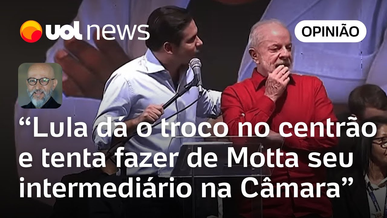 Motta é vaiado em evento com Lula; Josias: 'Lula se esforça para empossar o presidente da Câmara'