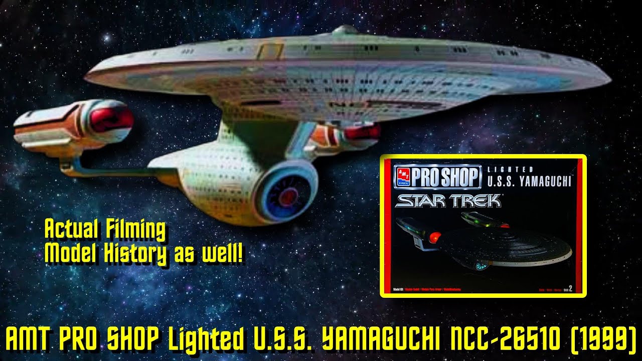 AMT PRO SHOP Lighted U.S.S. YAMAGUCHI as well as a Brief History of the Ship and filming model