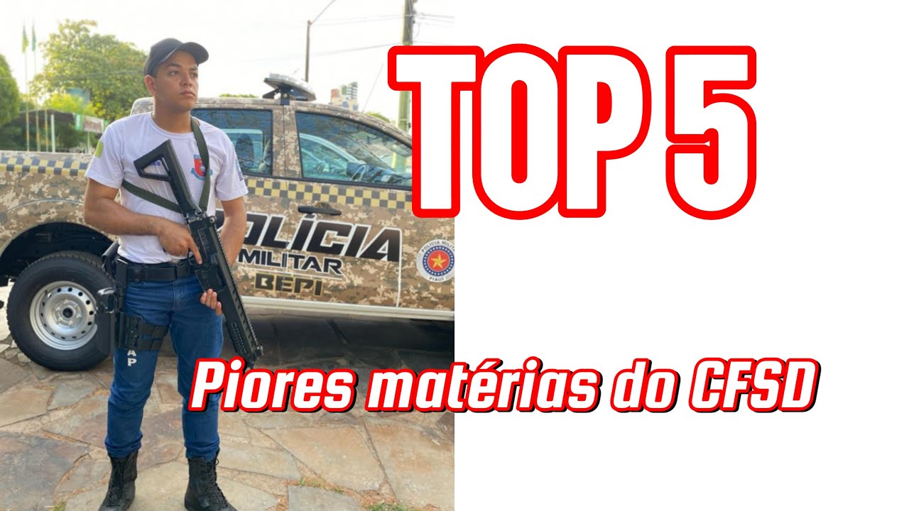 PMPI | Top 5 matérias mais difíceis do CFSD
