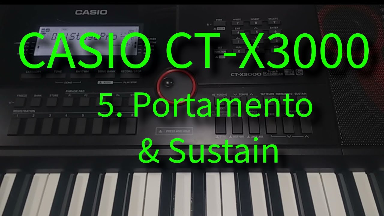 Casio CT-X3000 Портаменто и сустейн