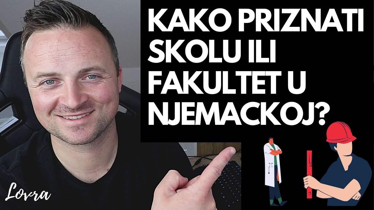 KAKO PRIZNATI SKOLU ILI FAKULTET U NJEMACKOJ?