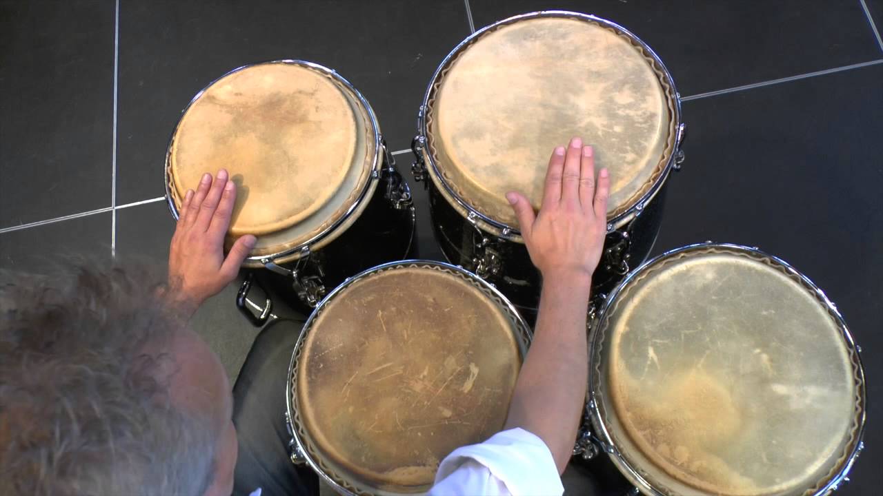 Bembé on 2 and 4 drums