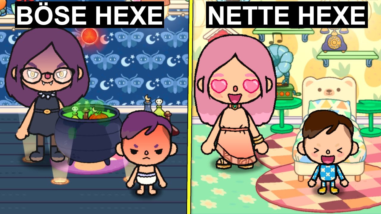 BÖSE HEXE vs NETTE HEXE Mutter (welche Mama ist besser?)! Toca Boca Life World mit Stimme Deutsch
