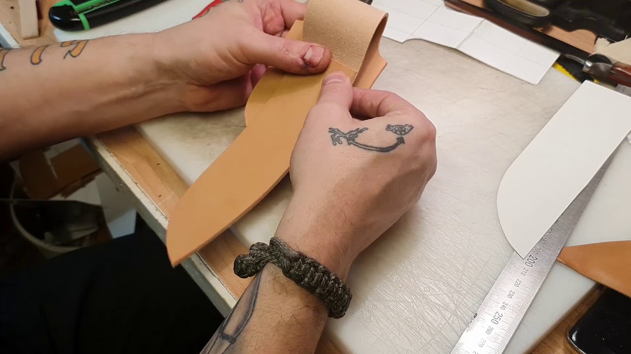 How to make a knife sheath