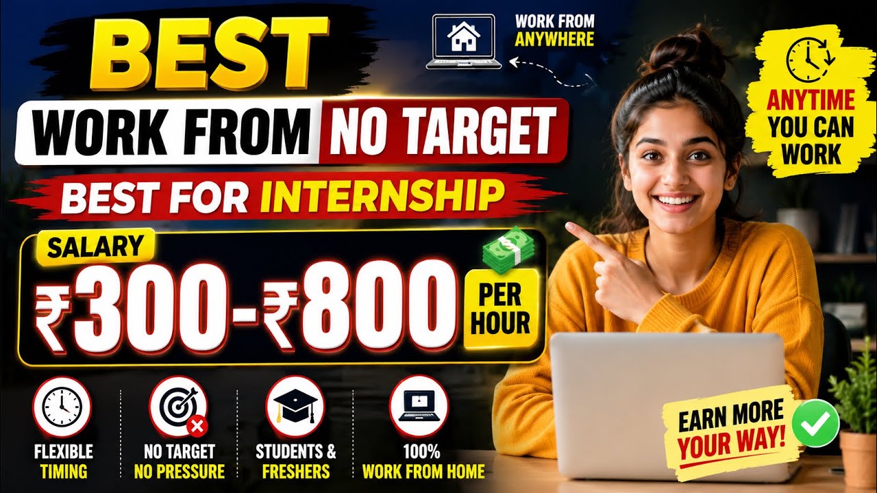 No Target Work From Home Internship verified jobs 2026#motivation #jobsearch #workfromhome #ad #jobs