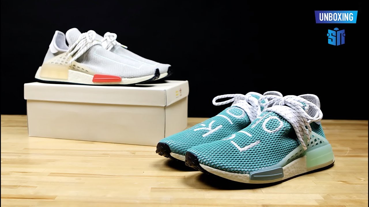 Unboxing Pharrell adidas NMD Hu 