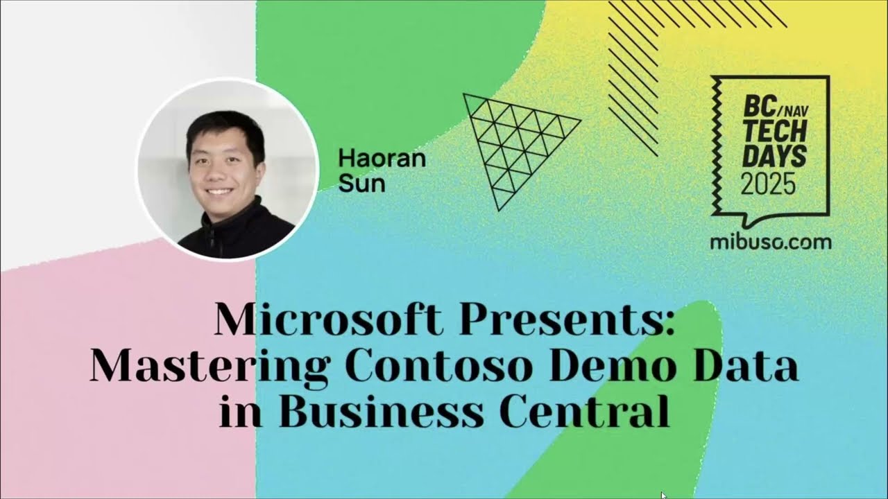 Microsoft Presents: Mastering Contoso Demo Data in Business Central