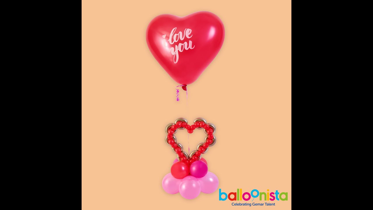 Come realizzare un bouquet di palloncini per San Valentino. Idea decorazione per San Valentino