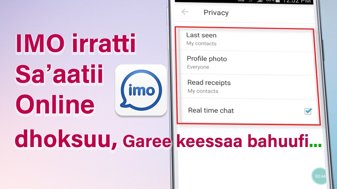 IMO irratti Sa'aatii Online irraa itti baane dhoksuufi kanneen biroo...