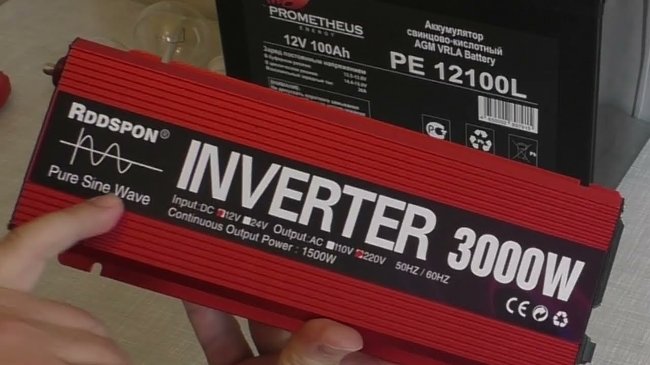 Обзор: Инвертор с чистым синусом RDDSPON 3000W