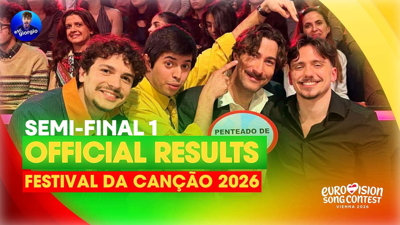 🇵🇹 Festival da Can&ccedil;&atilde;o 2026: Полуфинал 1 &mdash; Официальные результаты