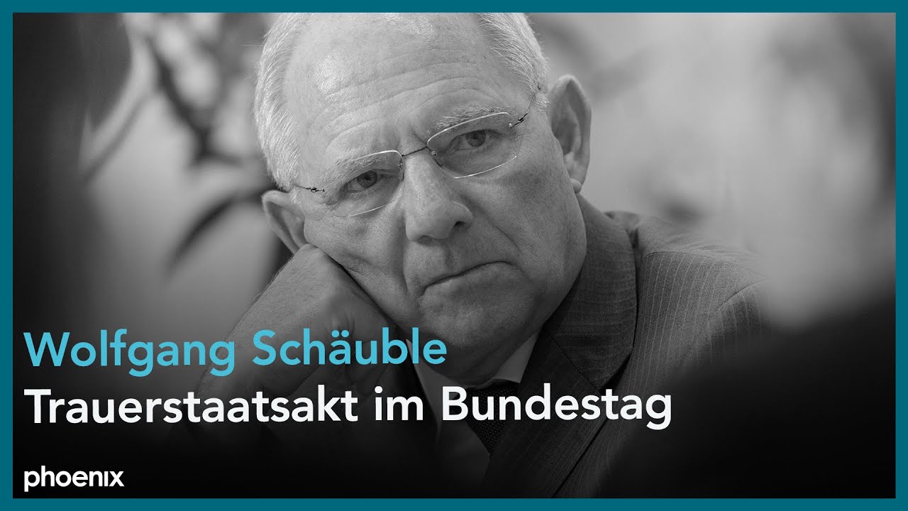 Trauerstaatsakt für Wolfgang Schäuble im Bundestag