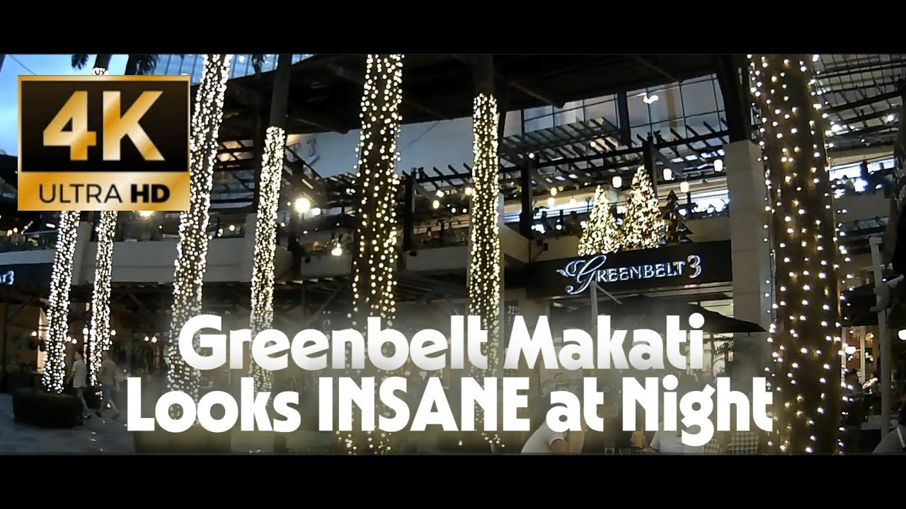 Greenbelt Makati at Night 🇵🇭 | This Place Comes Alive After Dark (4K Walk)