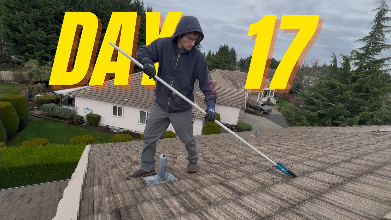 DAY 17 - The RIGHT Way To Clean A Concrete Tile Roof