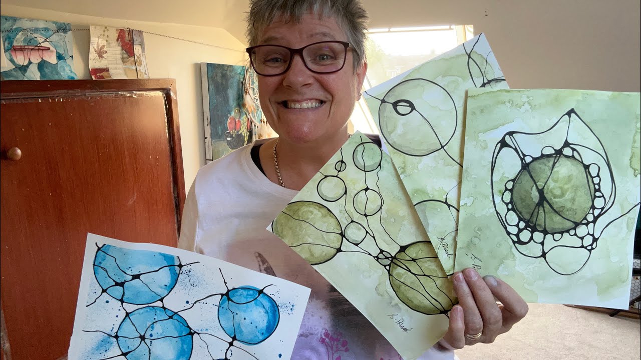 Neuro Art for beginners #neurographicart #neurographic #neuroart #watercolor