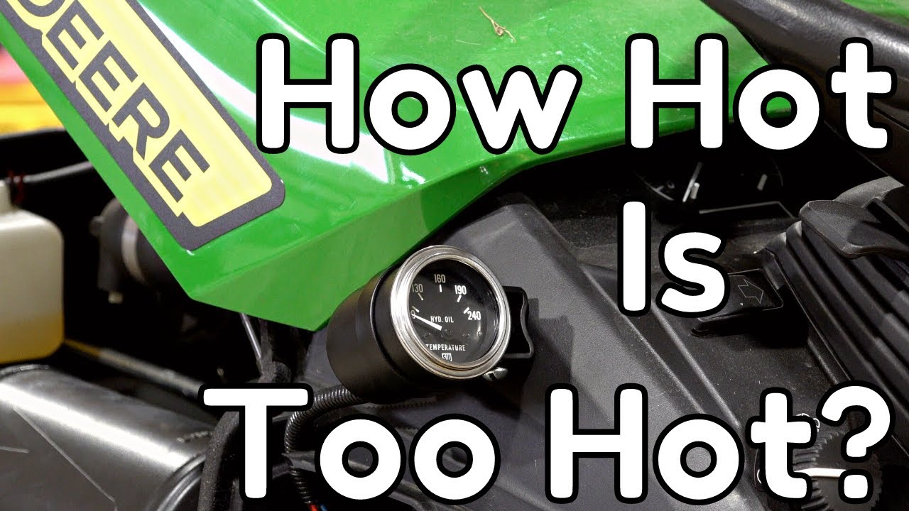 NOW WE’LL KNOW!!  Oil Temperature with HydrosPlus and Summit Hydraulics. 1025R Subcompact Tractor