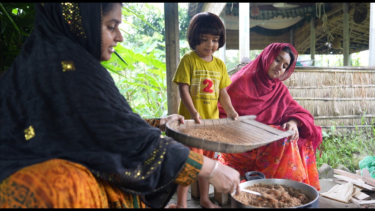 ছোট বোন কে পিঠা বানানো শিখিয়ে দিলাম | Village life with Shampa