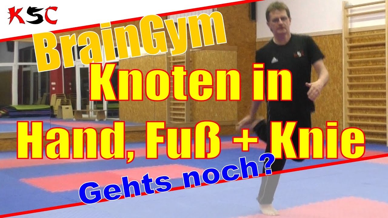 Braingym Athletik Knoten in Hand, Fuß und Knie - Gehts noch?