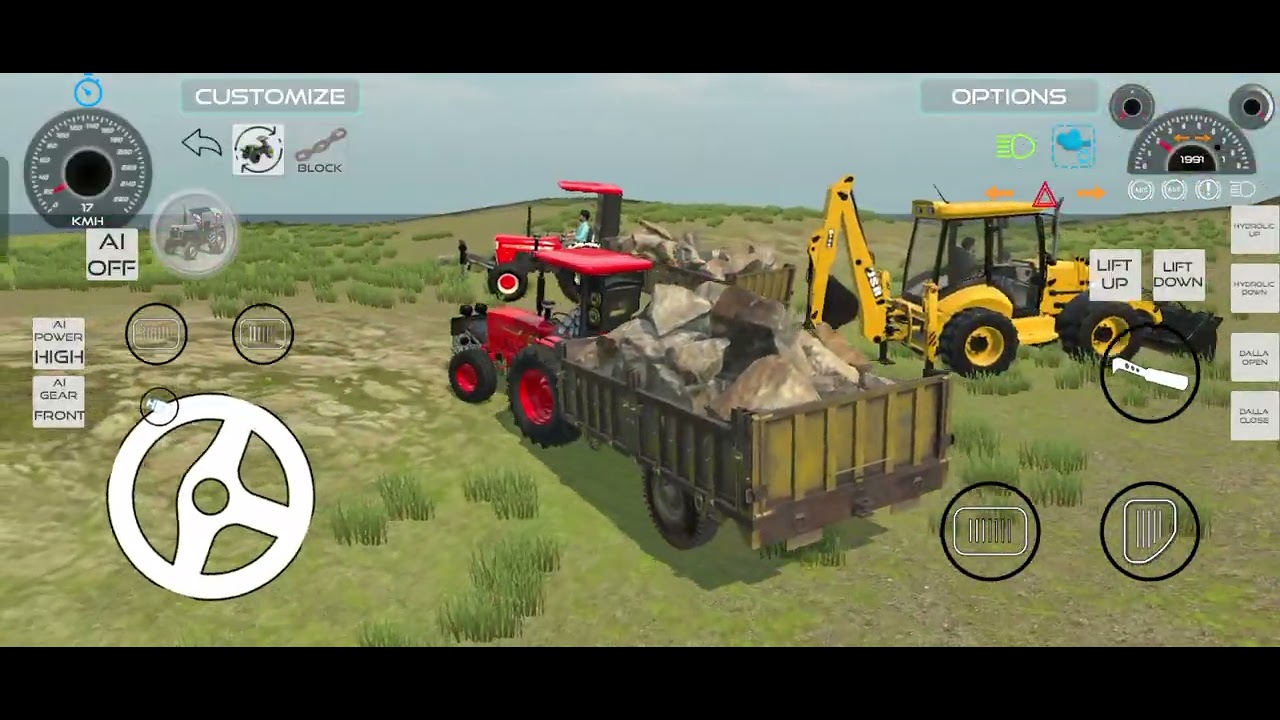 Dragon Tractor Powerful Offroad Gameplay 🔥#kisanaandoln #kisancity 