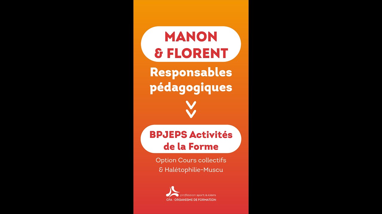 BPJEPS Activités de la Forme - CFA Profession Sport & Loisirs