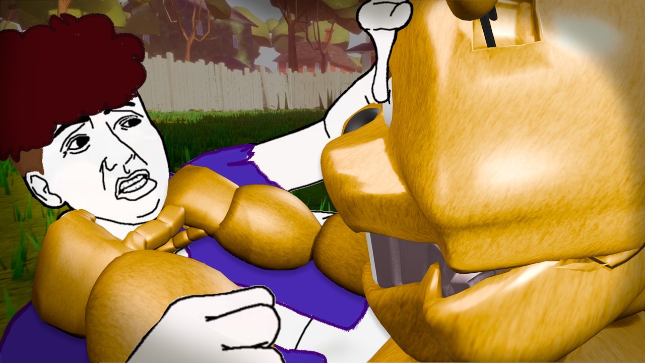 conhecendo o FREDDY mais RÁPIDO DO MUNDO - Hello Neighbor FNAF Mod