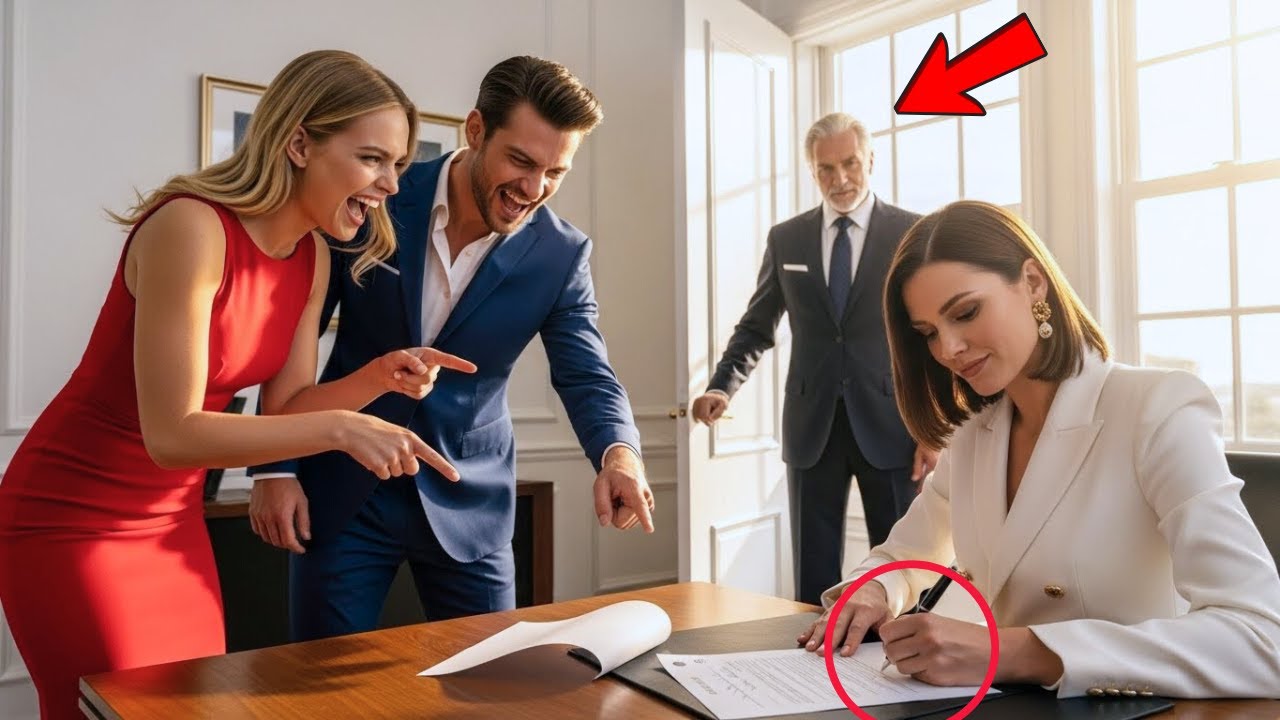 She Quietly Signed The Divorce Papers —No One Saw Her Billionaire Father Was Watching In The Backgro