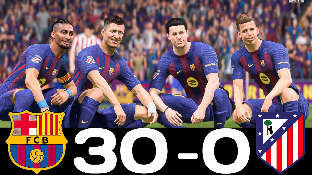 FC 26 Barcelona vs Atletico Madrid 30:0 Full Match Realistic Gameplay play station 5 