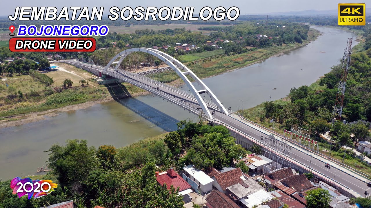 Pesona Jembatan SOSRODILOGO BOJONEGORO - TRUCUK // ULTRA HD 4K VIDEO