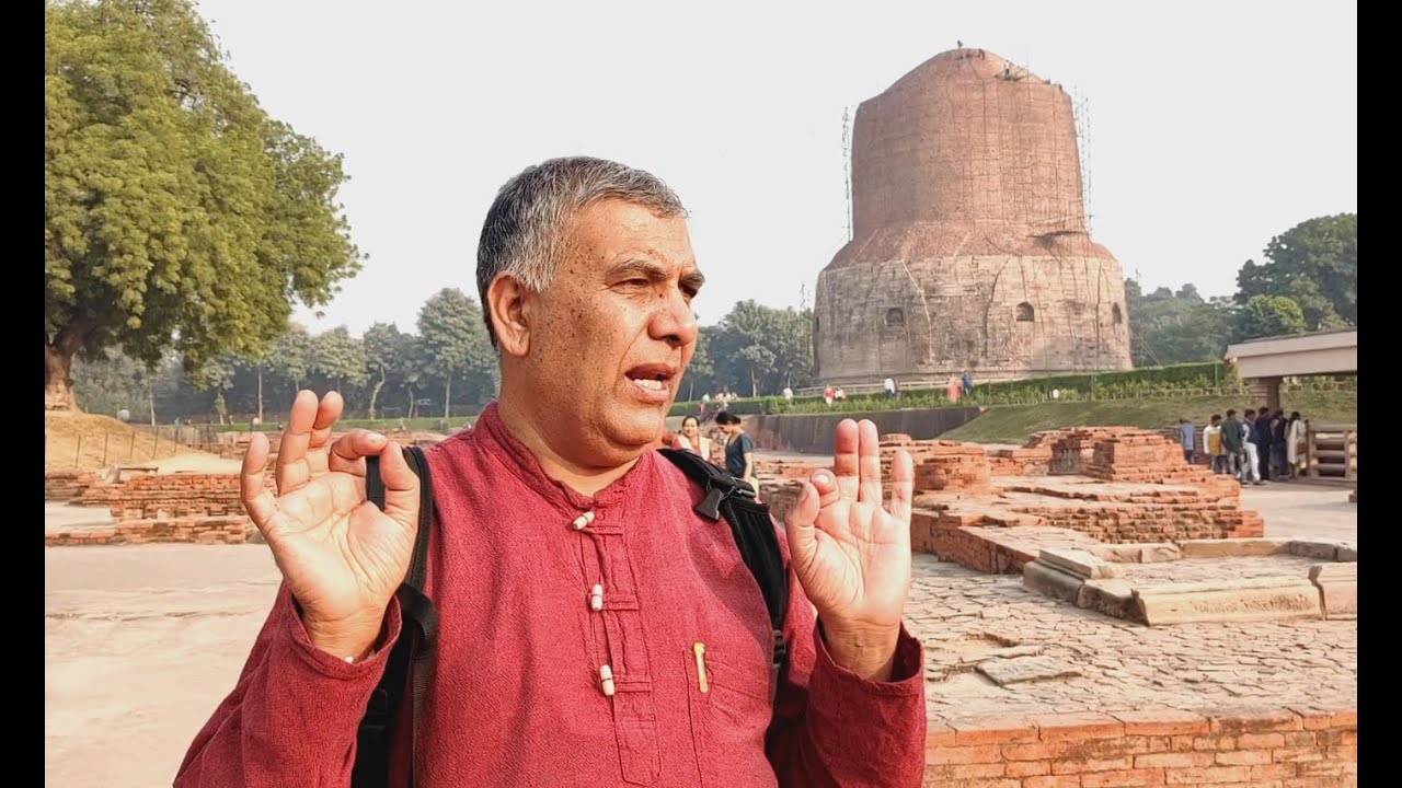 Tour to Dhamek Stupa at Sarnath ।। सारनाथस्थित धमेक स्तुपाकाे यात्रा ।। With Punya Prasad Parajuli