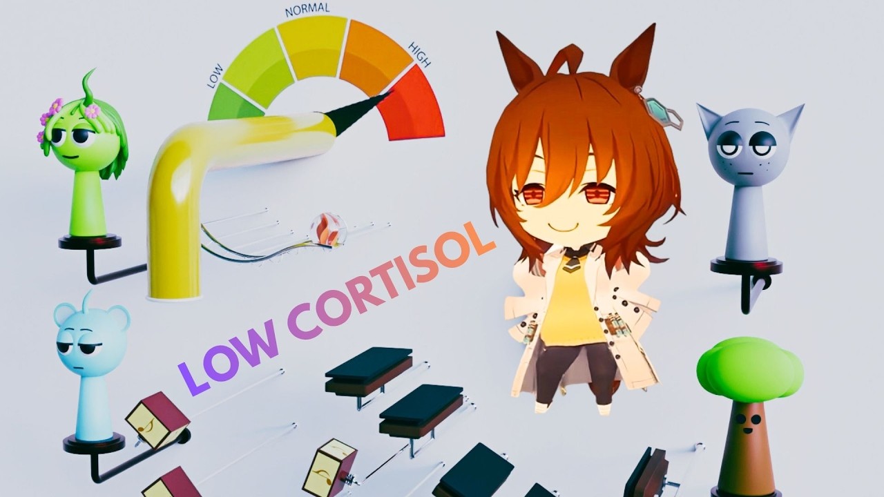 Sprunki x Low Cortisol Meme with Cool Instruments
