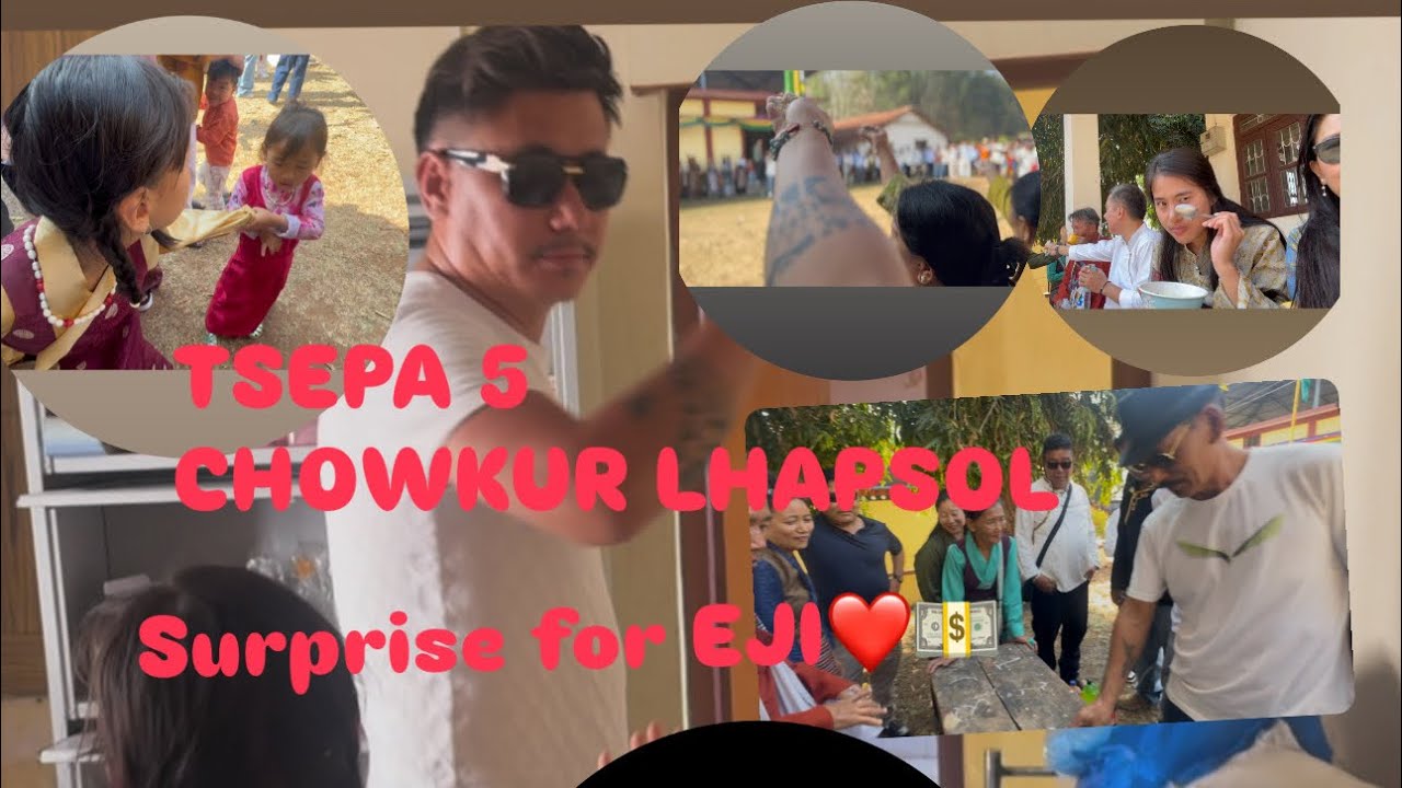 BYLAKUPPE ~ TSEPA 5 CHOWKUR LHAPSOL  🔥  😍 |small surprise for EJI  💷 ❤️  | tibetan vlogger