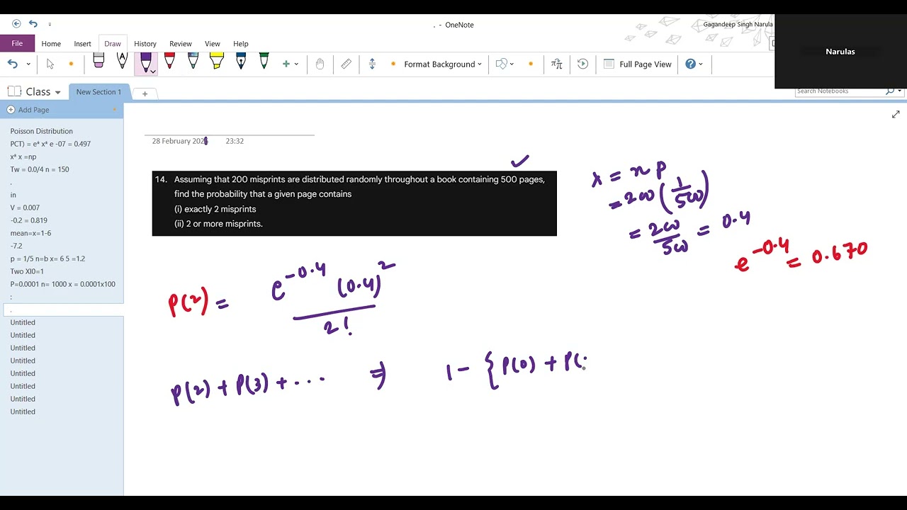 Poisson Distribution Q 11 to 22