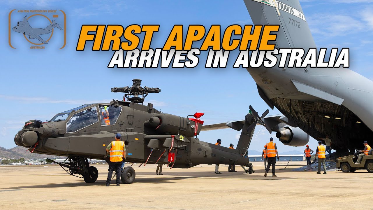 Apaches arrive in Australia | Australian Army latest in combat aviation touches down in Townsville.