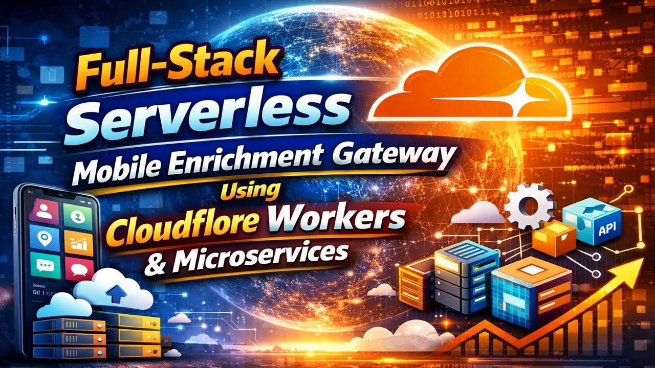 🔴 Full-Stack Serverless Mobile Enrichment Gateway Using Cloudflare & Microservices LIVE | (E-75)