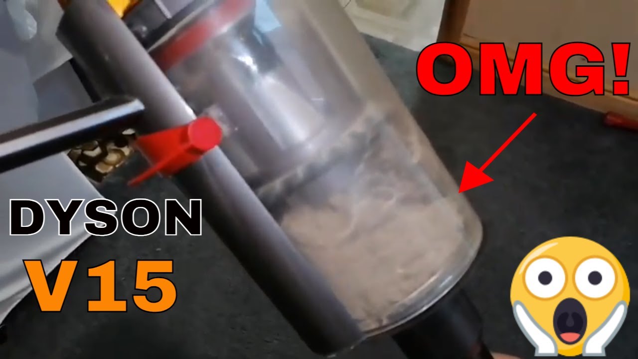 SHOCKING RESULTS!!! - DYSON V15 DETECT CLEANS UP AFTER NUMATIC JAMES VACUUM/HOOVER MESS TEST