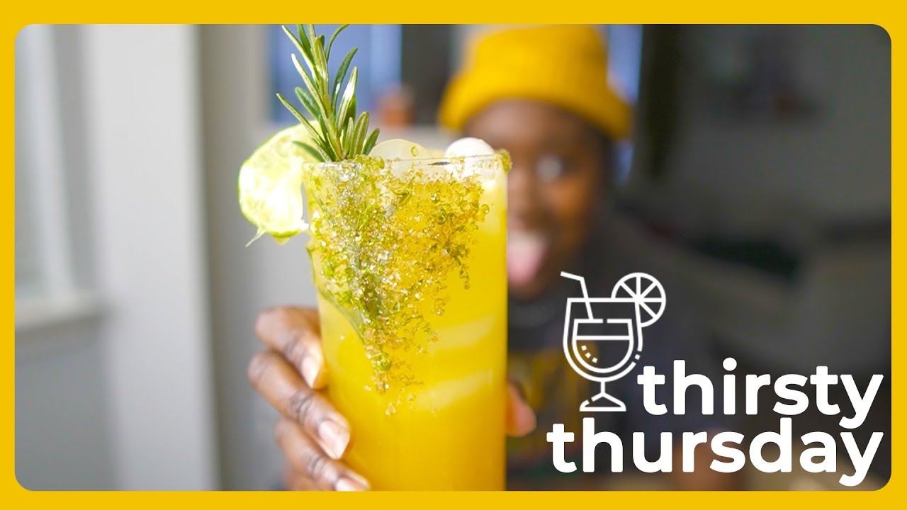 Tangerine Ginger Mocktail For That SEASONAL DEPRESSION 🍊 🥲 ✻ Thirsty Thursday 15