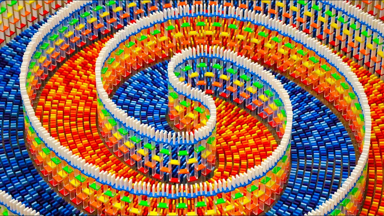 Satisfying Domino Spiral Compilation (Relaxing ASMR)