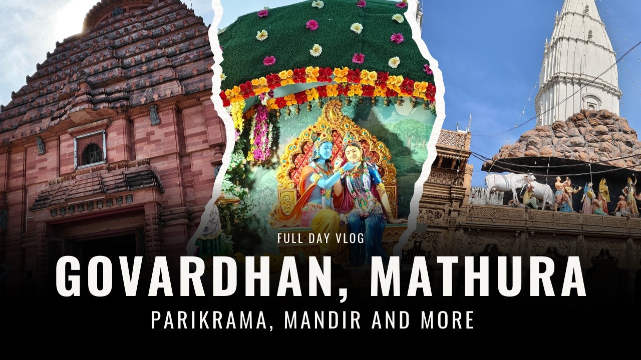 A peaceful day exploring the divine Govardhan Parikrama Marg in Mathura 🙏