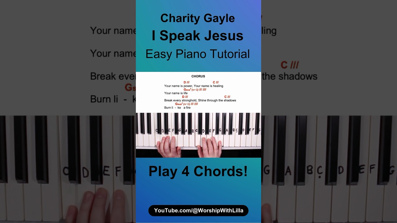 I Speak Jesus - 4 Chords! Charity Gayle 