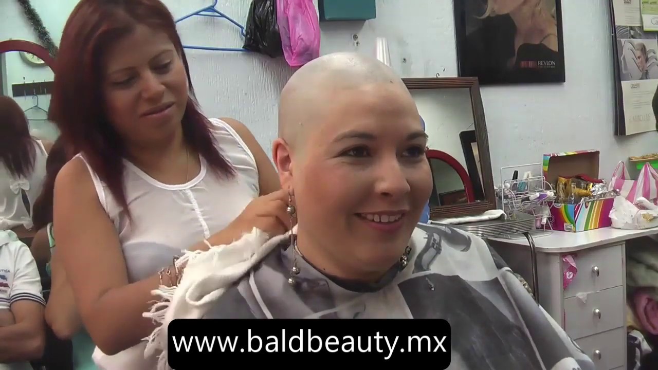 April got a  full head shave