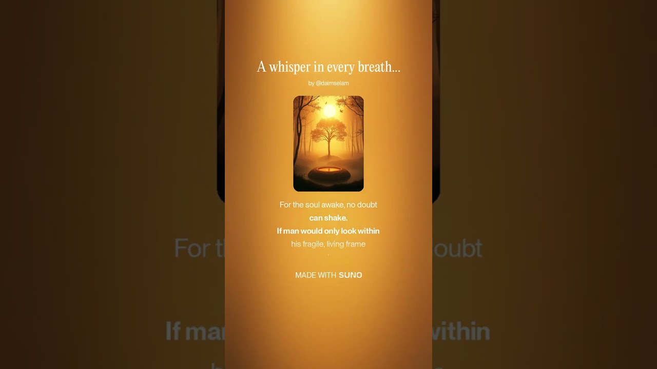 A whisper in every breath…