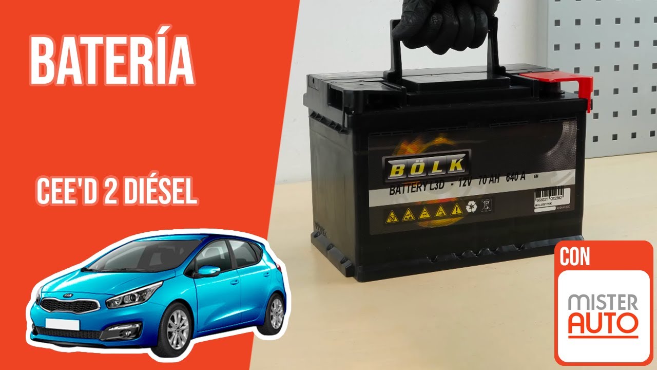 Cómo cambiar la batería Ceed 2 1.6 CRDI  🔋