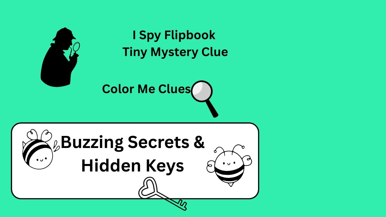 Flipbook 4 | Color Me  I Spy | Bees and Keys | Junk Mail Envelopes | Doodle | Fun