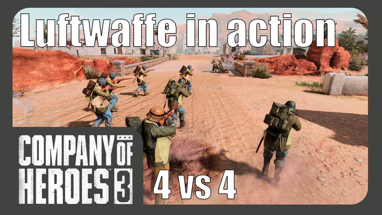 Luftwaffe in action - 4 vs 4 - Company of Heroes 3