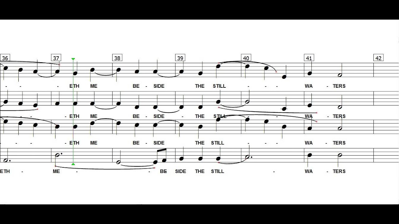 The Lord is my Sheperd Psaumes 23 Soprano