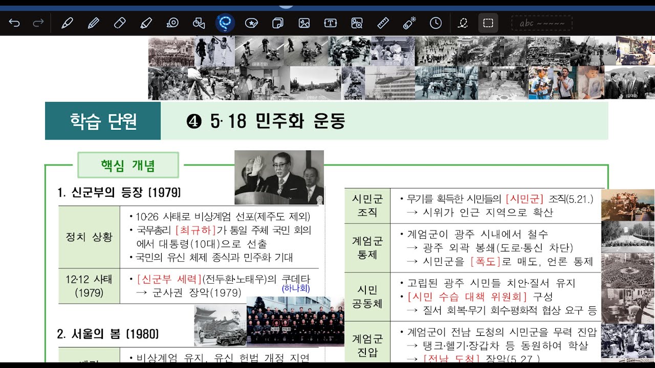 [고등 한국사2] Ⅱ-03-4. 5‧18 민주화 운동 [미래엔교과서]