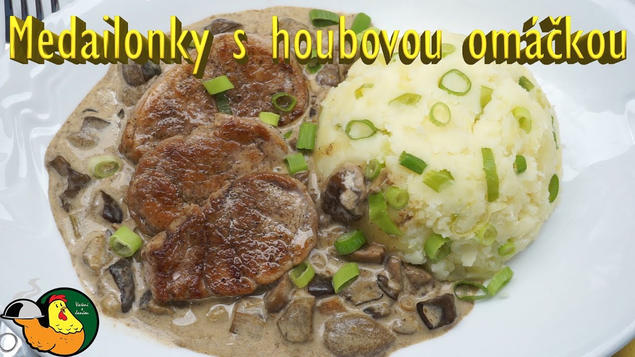 Medailonky s houbovou omáčkou