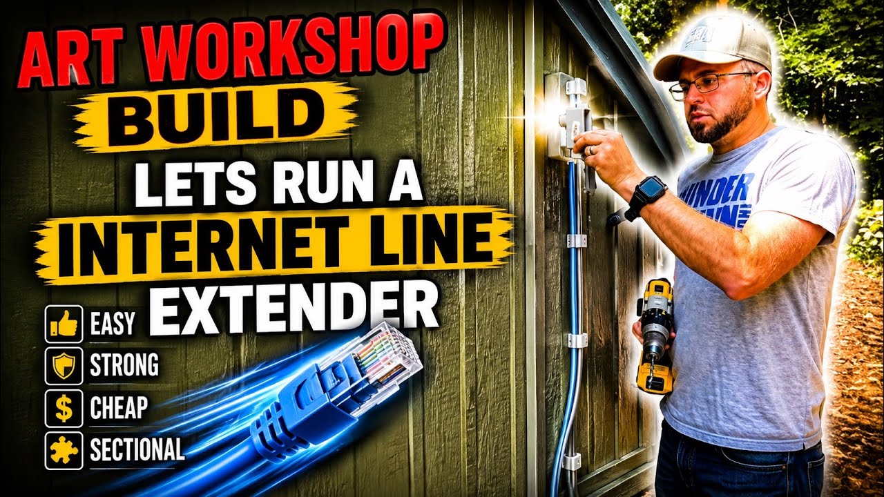 DIY Run & Bury Internet Line To Shed Outbuildings